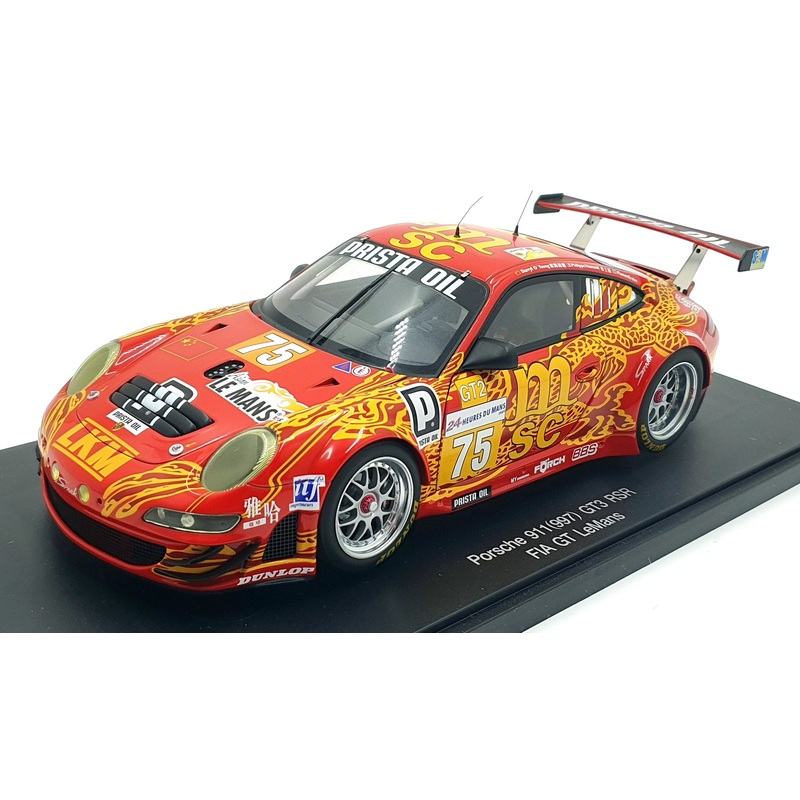 Autoart 1/18 Scale 80972 - Porsche 911 997 GT3 RSR Le Mans 2009 Asia #75