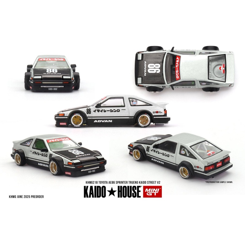 [ETA:  Mar 2026 ] Mini GT x KaidoHouse 1/64 Toyota AE86 Sprinter Trueno Kaido Street V2