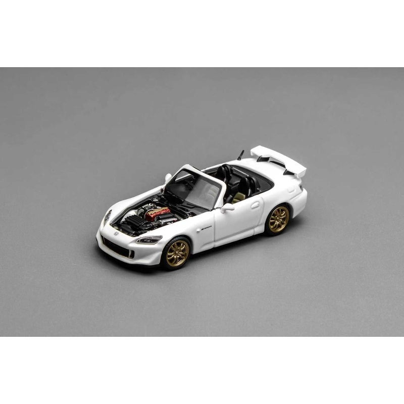[ETA:  May 2026 ] Motorhelix 1/64 Honda  S2000 Type S Magnetic and Assembled Parts - Pearl WhiteBlister Card Version