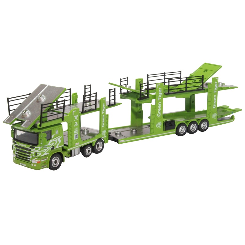 Transporter Bundle Green Tiger with 12 cars (70s-90s)