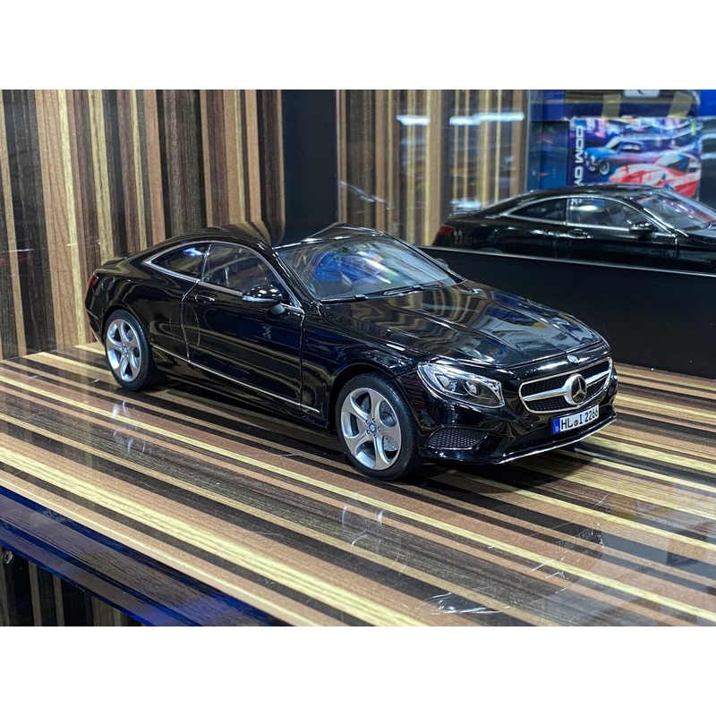 1/18 Diecast Mercedes-Benz S-Class Coupe 2014 Black Norev Scale Model Car