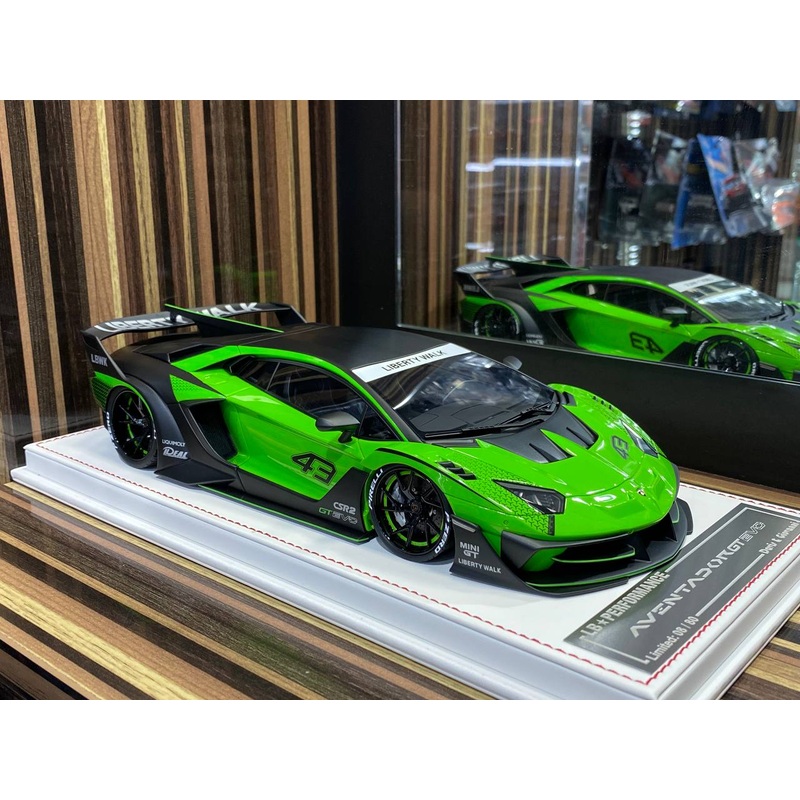 Davis & Giovanni Lamborghini Aventador GT EVO - 1/18 Resin Model - Pearl Green