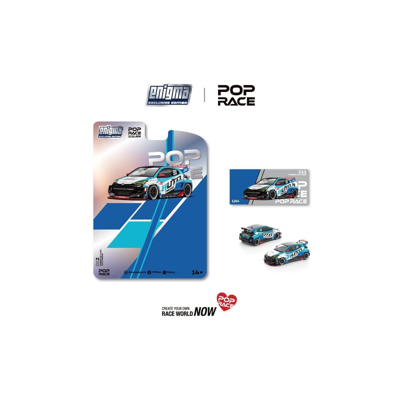 [ETA:  Nov 2026 ] Enigma x Pop Race 1/64 Pandem Rocket Bunny GR Yaris - Auto Finesse Livery Blister Card Version