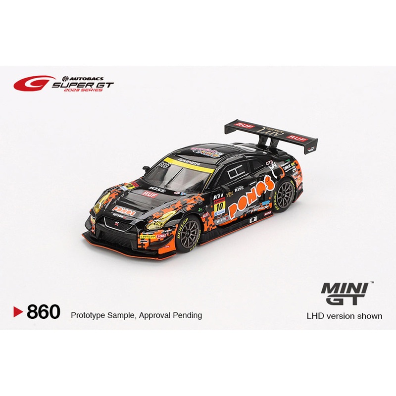 Mini GT 1/64 Nissan GT-R NISMO GT3  #10 PONOS GAINER GT-R GAINER