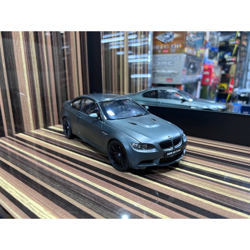1/18 Diecast BMW M3 Coupe Grey Kyosho Scale Model Car
