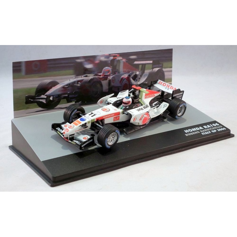 Atlas Editions 1/43 Scale 20219K - F1 Honda RA106 Italy GP 2006 Barrichello
