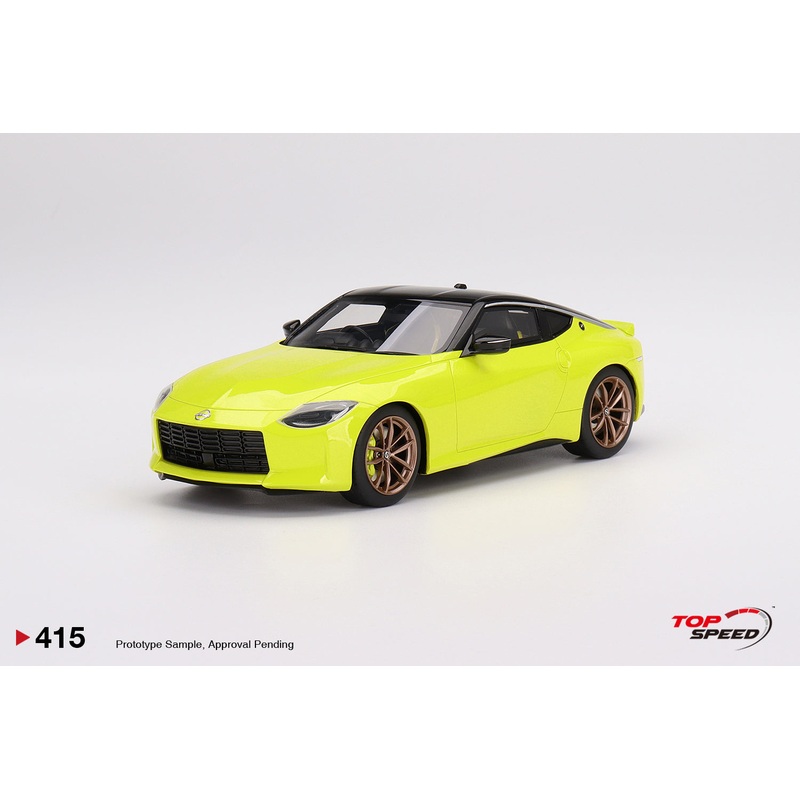 Topspeed 1:18 Nissan Fairlady Z Proto Spec 2023 Ikazuchi Yellow RHD