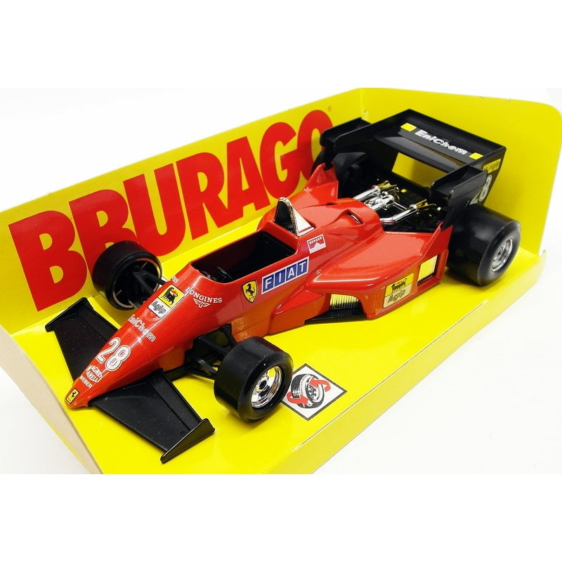Burago 1/24 Scale Model Car 6111 - F1 Ferrari 126 C4 Turbo - G.Berger