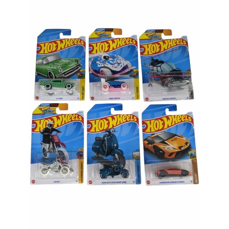 EXCLUSIVE Hot Wheels indian Car Mainlines (179 Each) as set of six nj 10