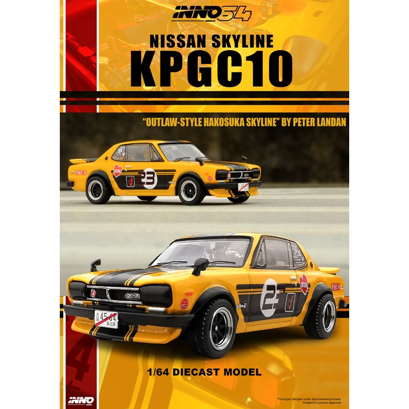 Inno64 1/64 NISSAN SKYLINE 2000 GT-R (KPGC10)