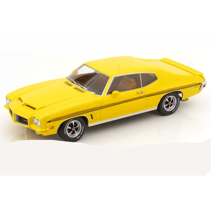 KK Scale 1972 Pontiac LeMans GTO Yellow 1:18