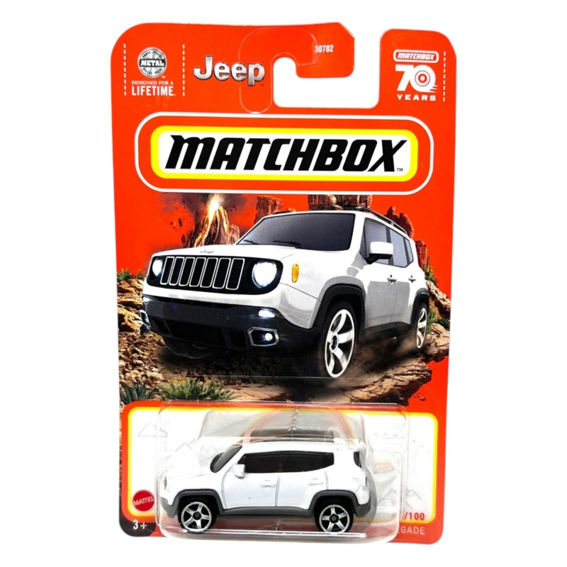 Matchbox Pre-Owned 70 Years Anniversary 19 Jeep Renegade Mainline 1:64 Scale