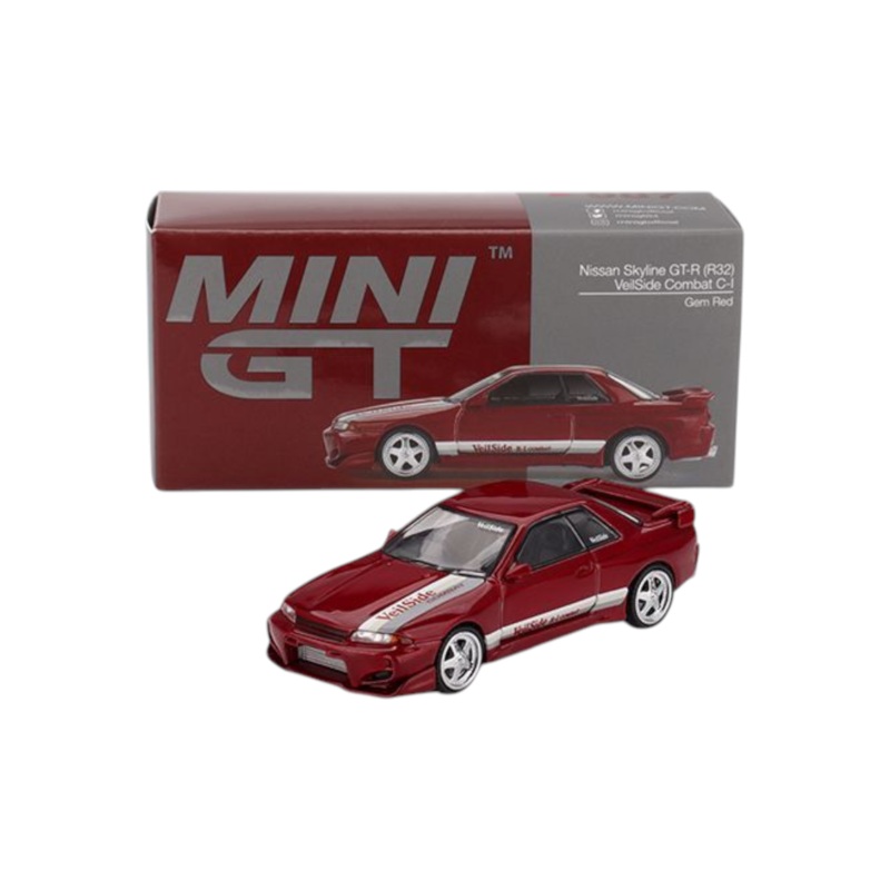 Mini GT Nissan Skyline GT-R (R32) VeilSide Combat C-1 (Gem Red) Code-987 1:64 Scale