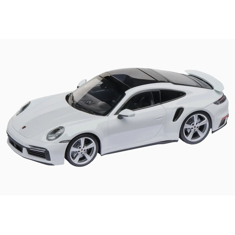 Minichamps 2022 Porsche 911 992 Turbo S Coupe DEALER EDITION White 1:18