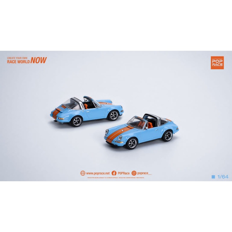 Pop Race 1/64 Pop Race Singer 911 964 Targa Gulf