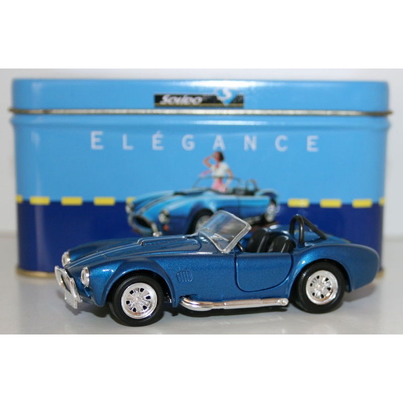 SOLIDO 1/43 SCALE DIECAST MODEL - AC COBRA 1965 - BLUE