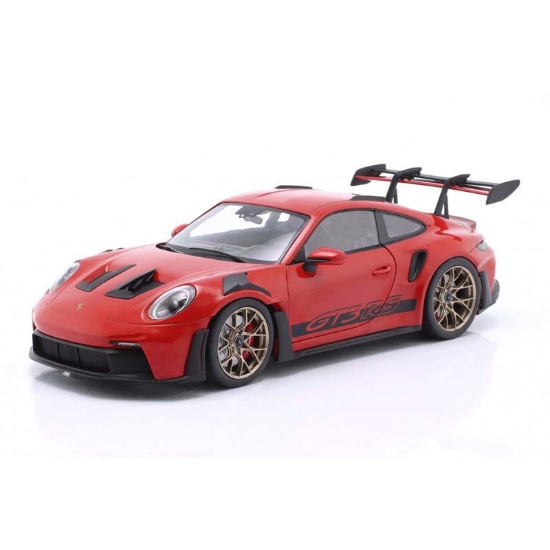 Solido 2024 Porsche 911 992 GT3 RS Guards Red w/ Gold Wheels 1:18