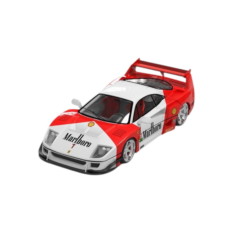 Supcar Ferrari F40 Marlboro Livery 1:64 Scale (With Acrylic Case)