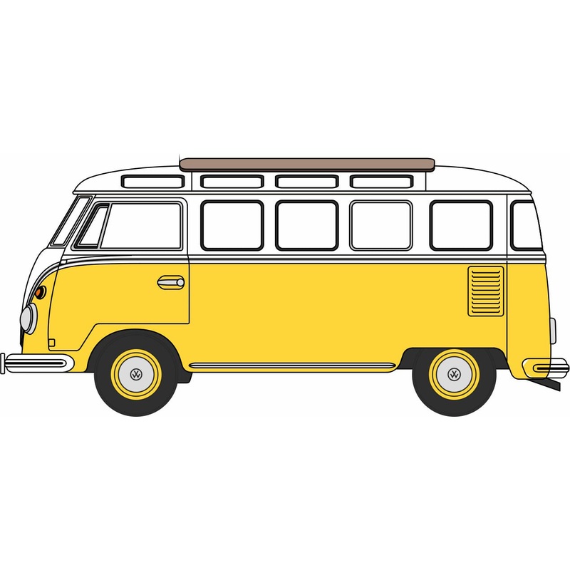 VW T1 Samba Bus Yellow/White 1:76