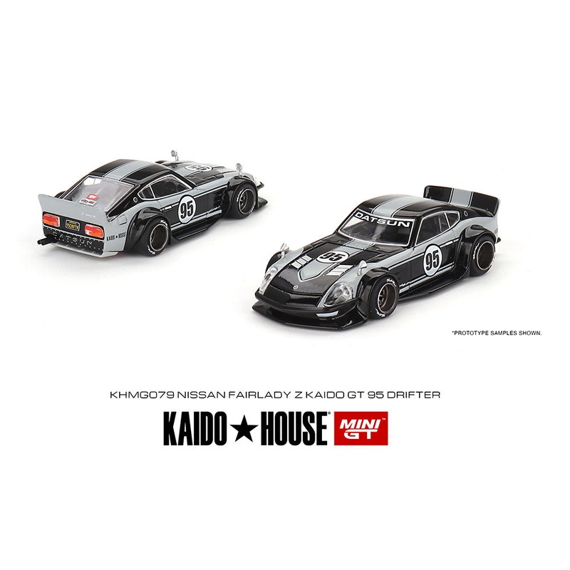 Mini GT x KaidoHouse 1/64 Nissan Fairlady Z Kaido GT 95 Drifter V1  Black Grey  Limited Edition