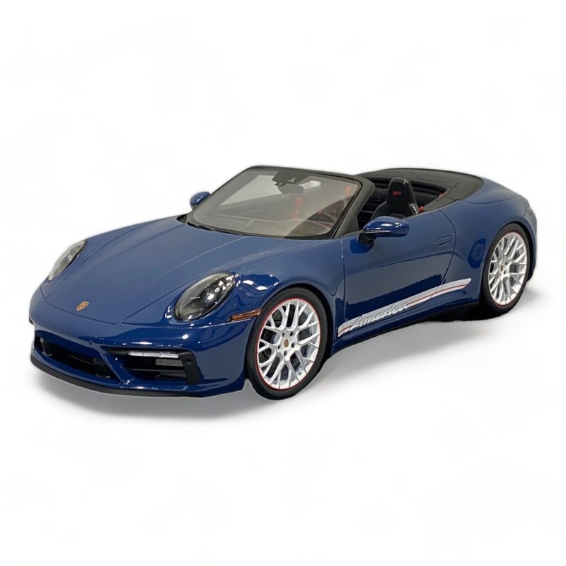 Porsche 911 Carrera GTS Cabriolet America Edition AzurBlue by Spark Model