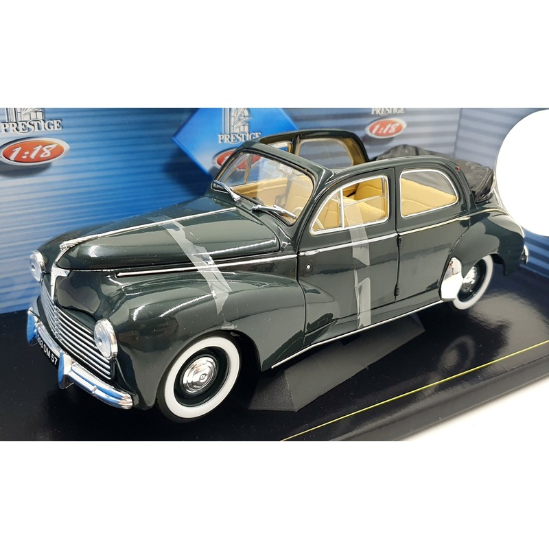 Solido 1/18 Scale Diecast 8156 - Peugeot 203 Decouvrable 1954 - Dark Grey