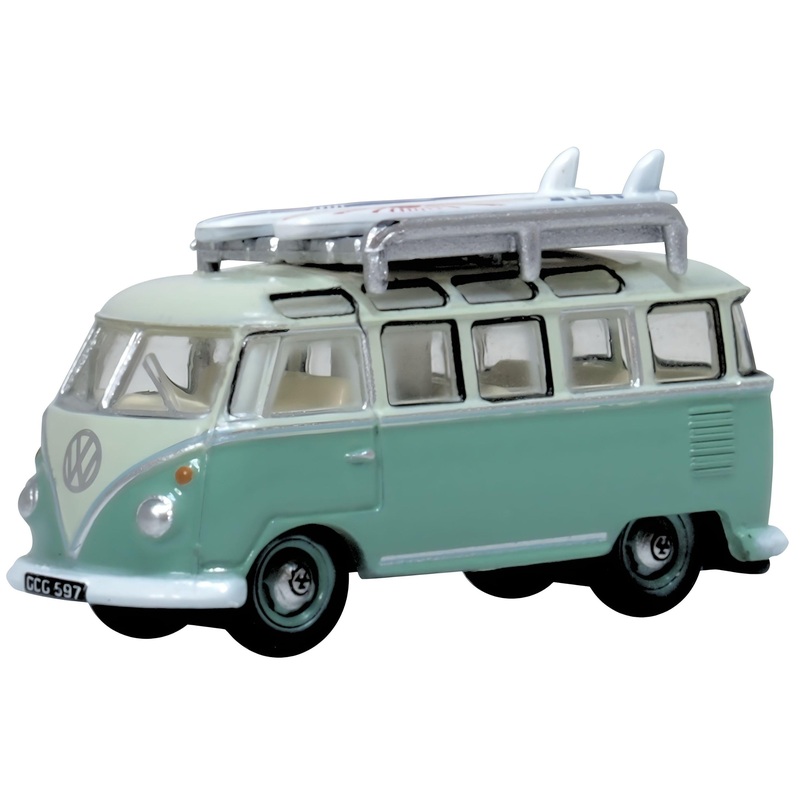Turquoise Blue White VW T1 Samba Bus