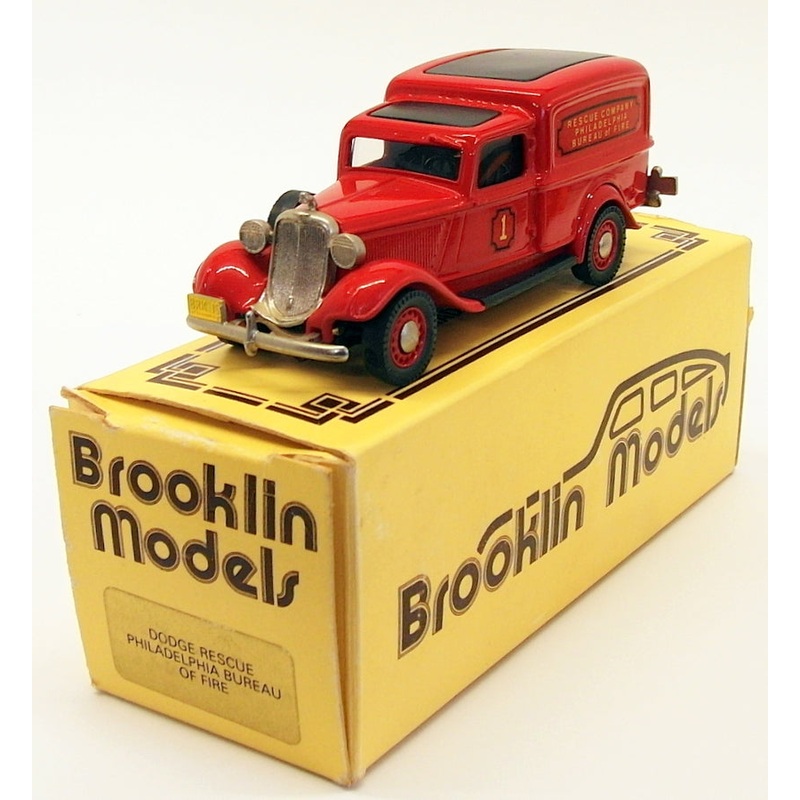Brooklin 1/43 Scale BRK16 037 - 1936 Dodge Van Philadelphia Bureau Of Fire