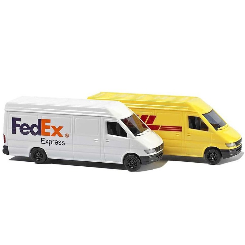 Delivery van set Mercedes Sprinter DHL + FedEx