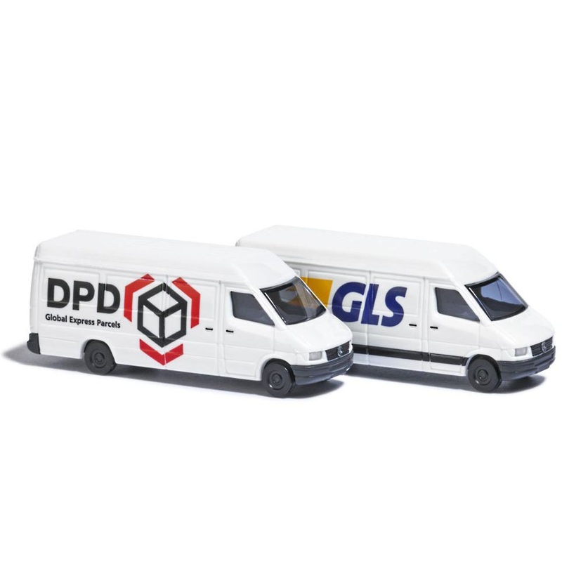 Delivery van set Mercedes Sprinter parcel service DPD & GLS