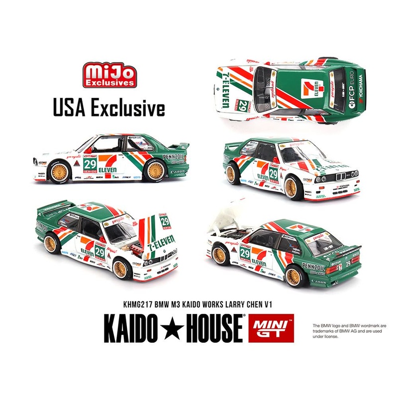 [ETA:  May 2026 ] Mini GT x KaidoHouse 1/64 BMW M3 KAIDO WORKS  LARRY CHEN V1 USA Exclusive