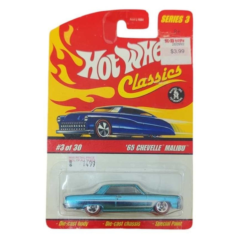 Exclusive Hotwheels Classic '65 Chevelle Malibu die-cast classic