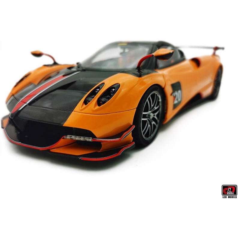LCD Pagani Huayra BC Roadster Orange & Carbon 1:18