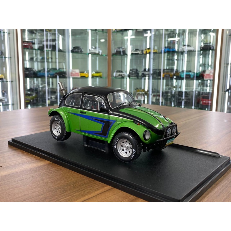 1/18 Diecast Model Solido BEETLE BAJA - GREEN - 1976 [Doors opening ]