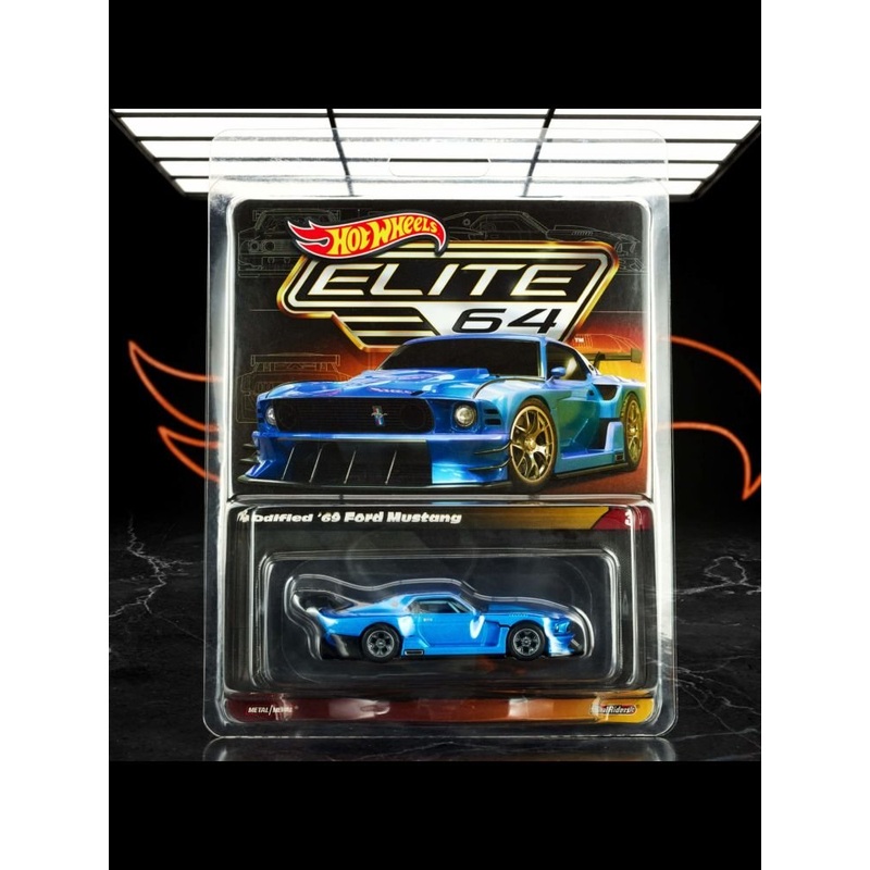 Elite 64 Hotwheels RLC 69 Ford Mustang With Hotwheels Protector imported Rlc collection 1:64 scale