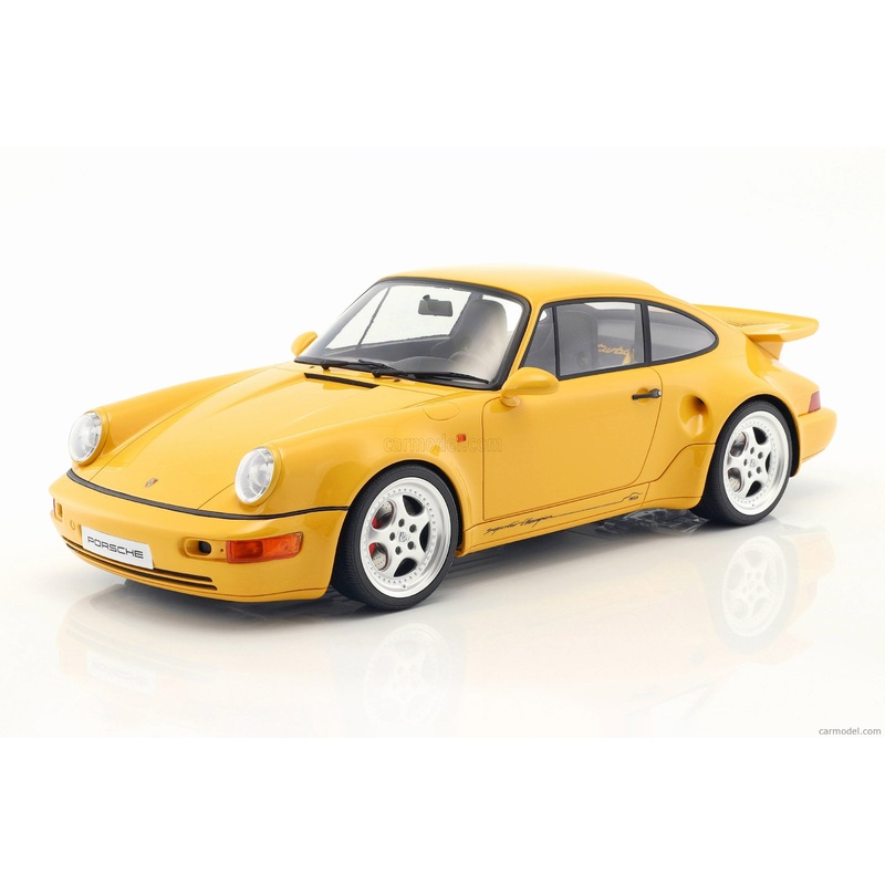 GT Spirit 1993 Porsche 911 Carrera 964 Turbo S Lightweight Speed Yellow 1:12