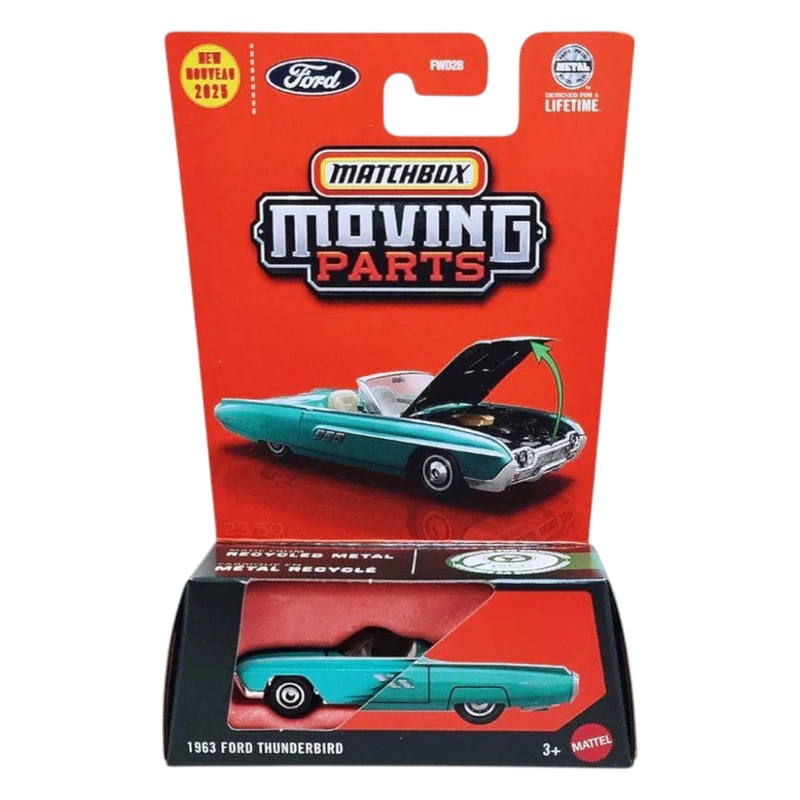 MatchBox Moving Parts 1963 Ford Thunderbird 1:64 Scale