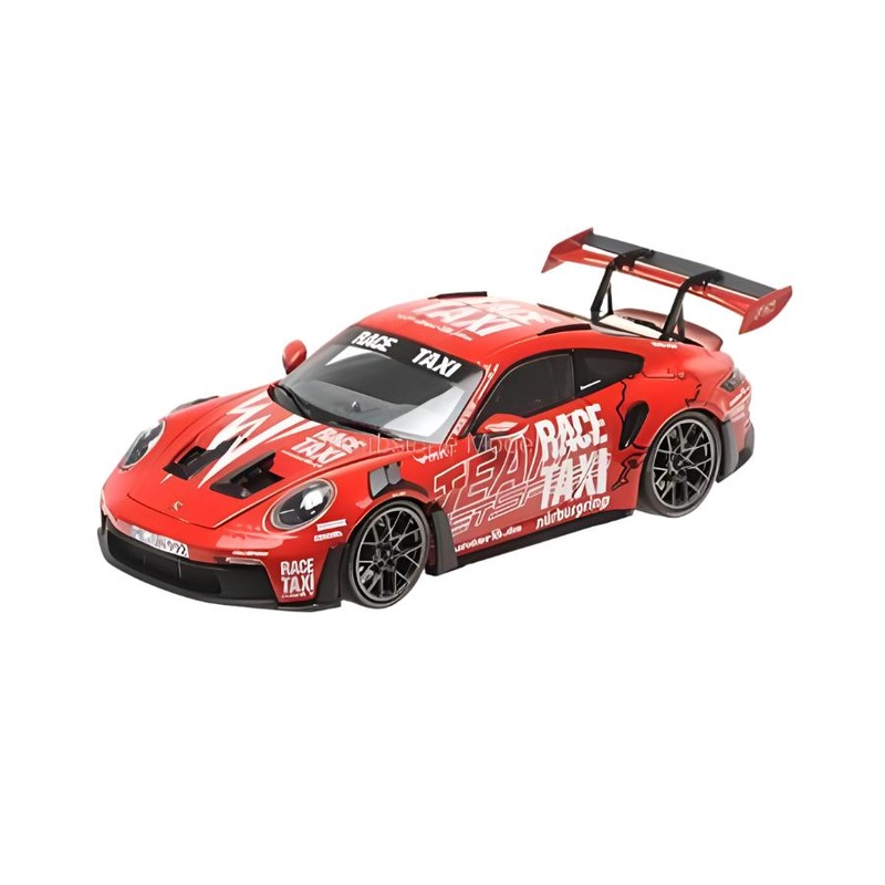 Minichamps Porsche 911 992 GT3 RS Getspeed Race Taxi Nurburgring 2024 Red 1:18