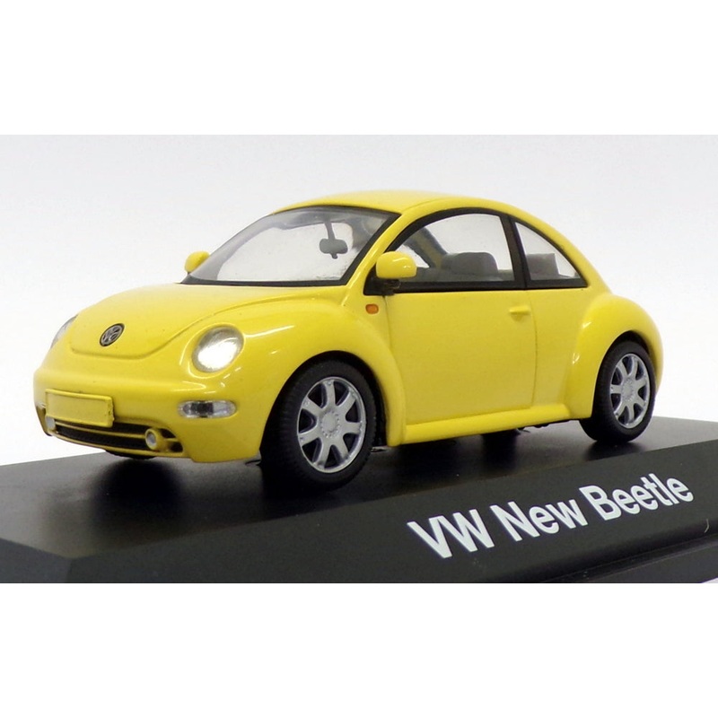 Schuco 1/43 Scale Model Car 04532 - VW New Beetle - Yellow
