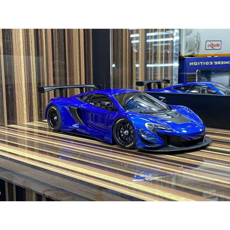 1/18 Diecast McLaren 650S GT3 Blue AUTOart Scale Model Car