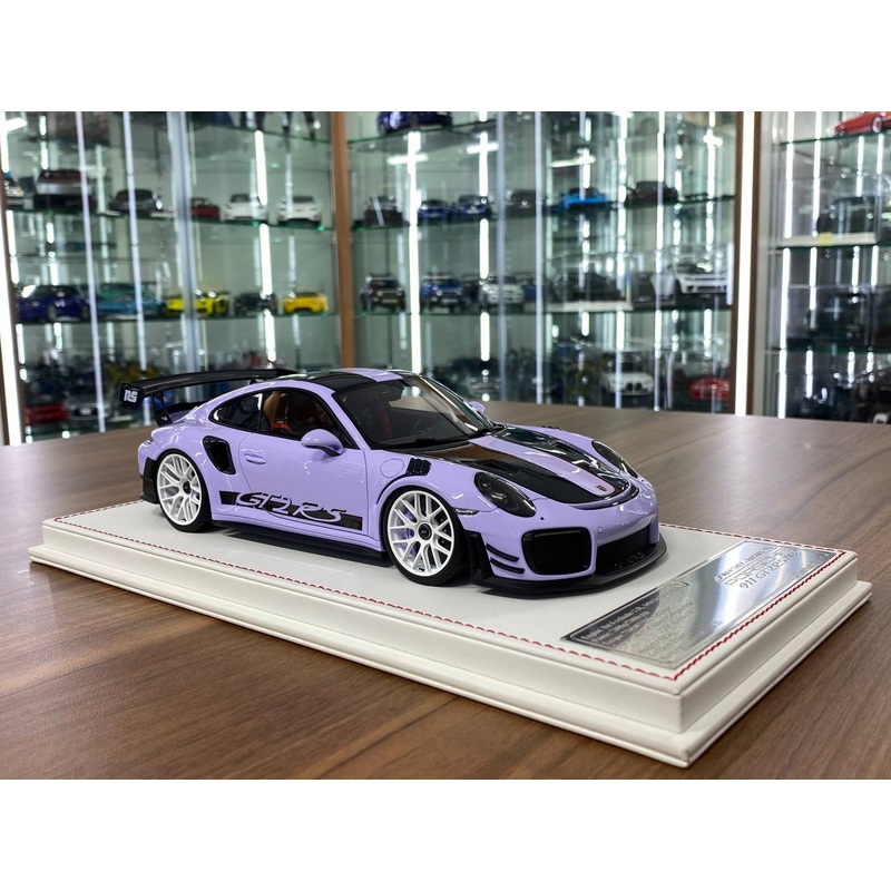 1/18 Resin Model (Not Opening)  Davis & Giovanni Porsche 911 GT3 RS MR Light Purple / Carbon  Limited 1 of 1