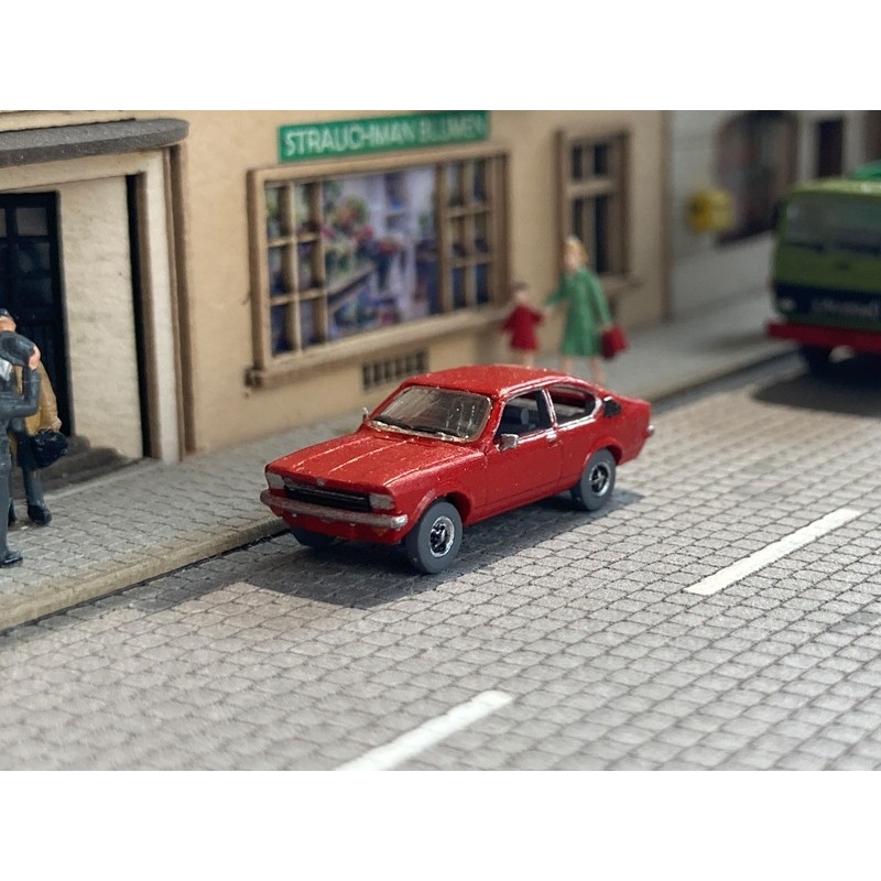 Finished model car Opel Kadett Coup  Red
