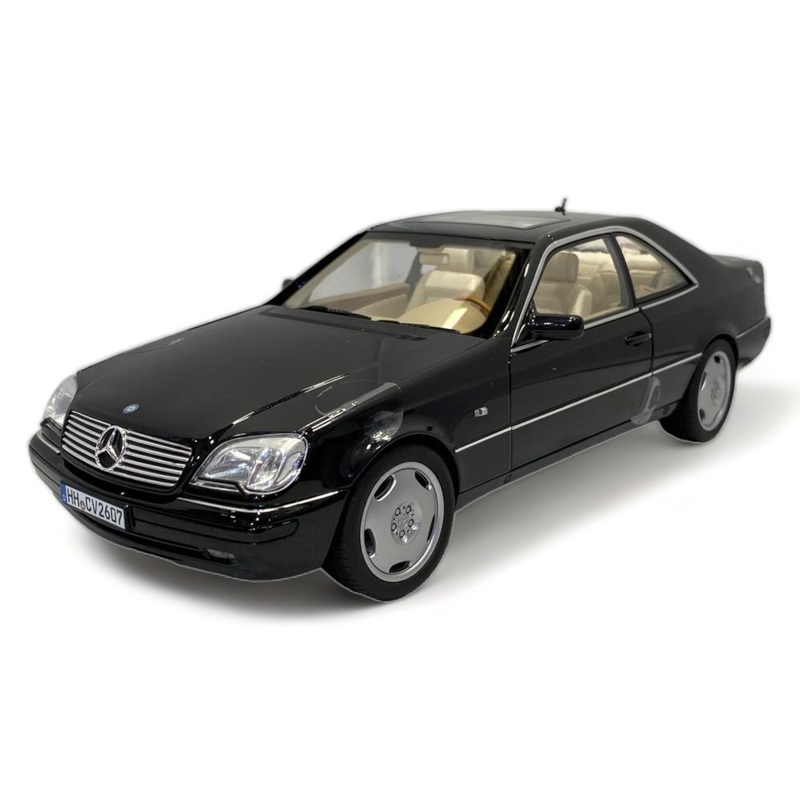 Norev Mercedes-Benz CL 600 Coupe - 1/18 Diecast Model, Black 1997