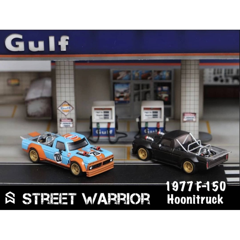 Street Weapon 1/64 F-150 Hoonitruck Hoonigan Ken Block Matt Black / Gulf 20#