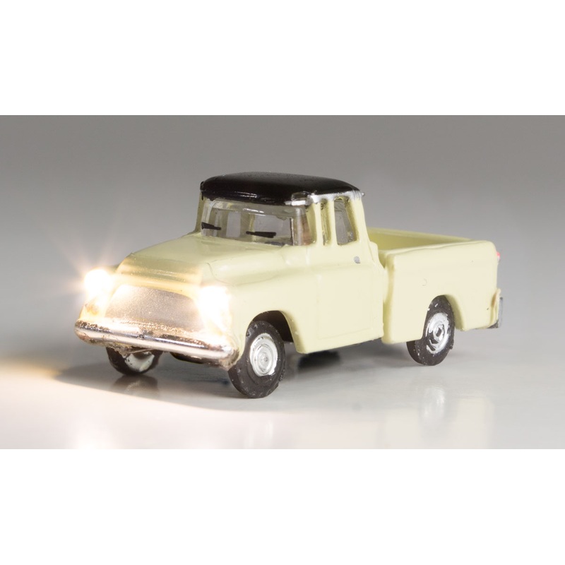 Truck pickup work truck illuminated