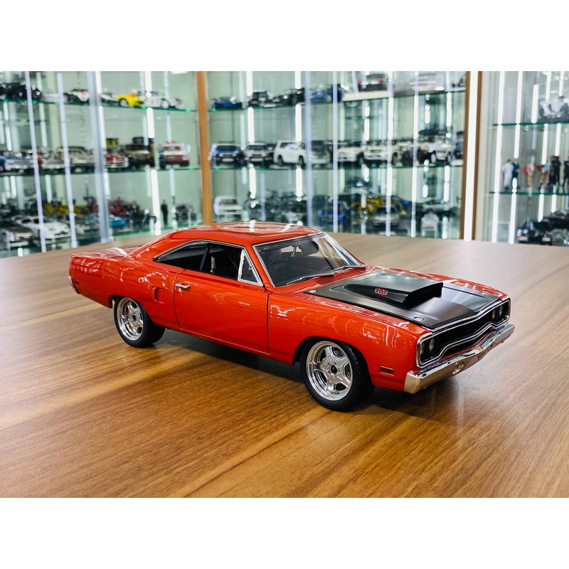 1/18 Diecast Model - GMP Plymouth Road Runner 1970 Fast & Furious in Orange, Full Opening