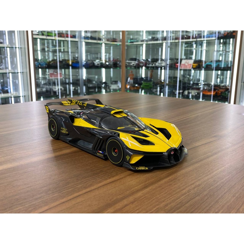 1/18 Diecast Bburago Bugatti Bolide Yellow / Grey