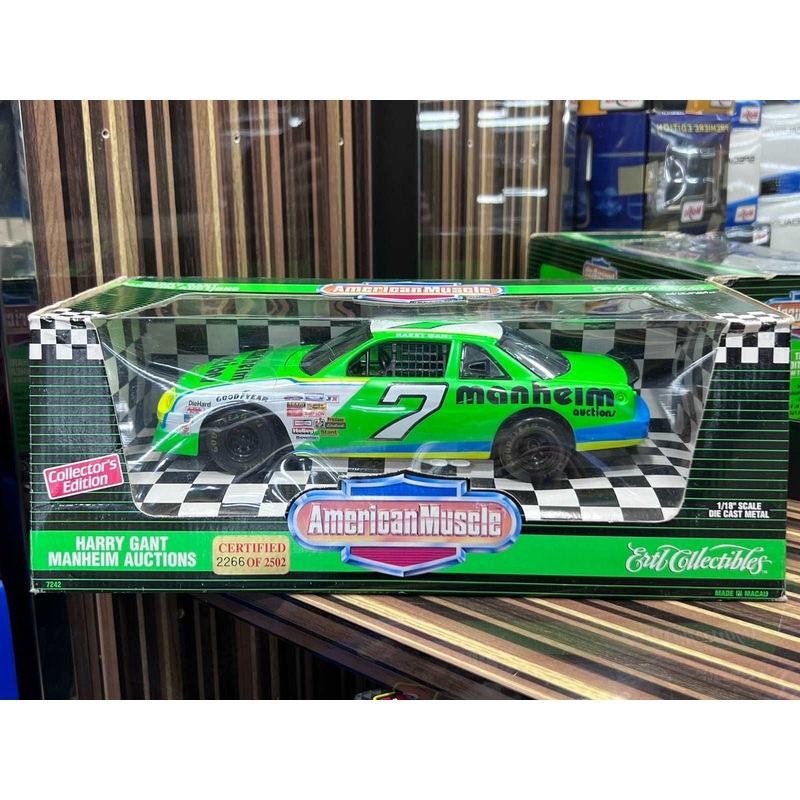 1/18 Diecast Chevrolet Harry Gant Mannheim Auction Green Ertl Collectibles Model Car