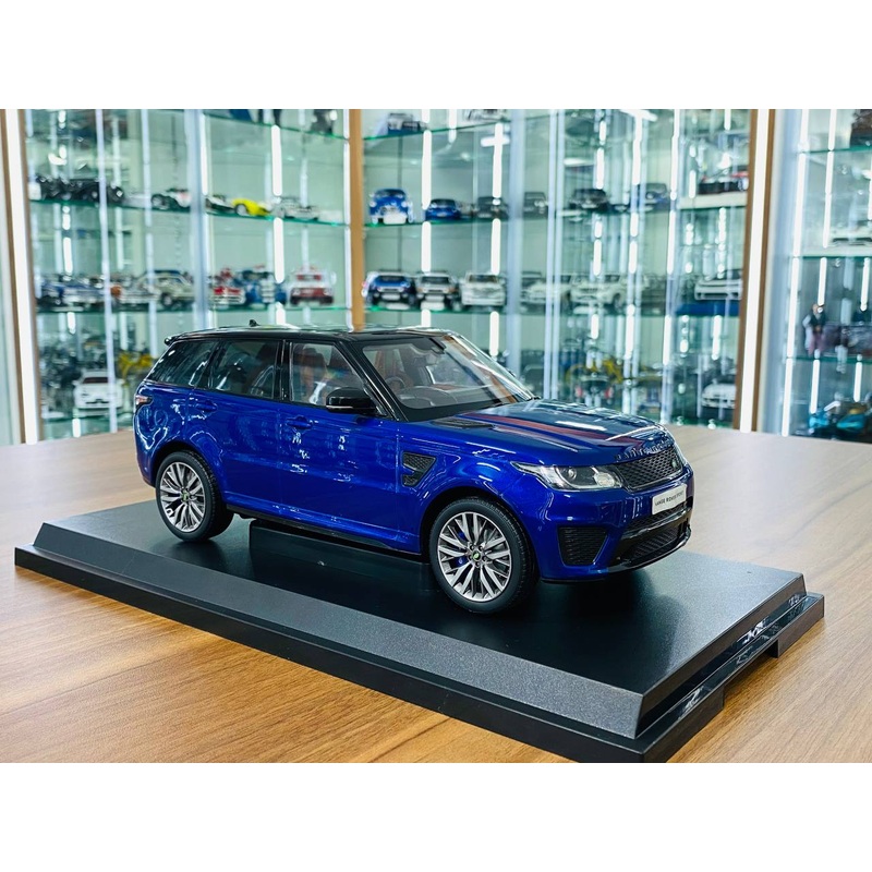 1/18 Diecast Land Rover Range Rover Sport SVR Blue Kyosho Scale Model Car