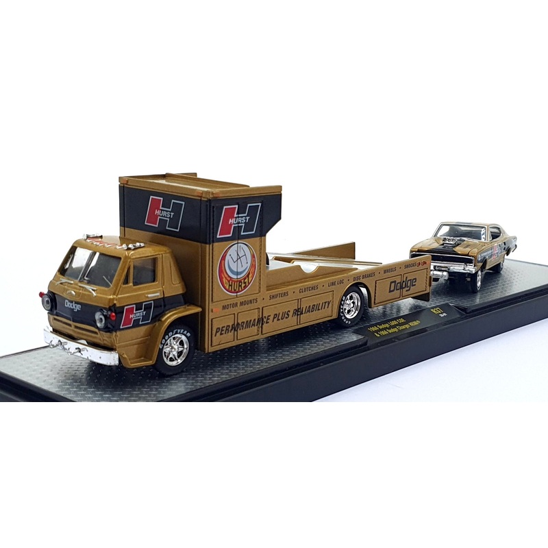 Castline M2 Machines 1/64 Scale R37 - 1966 Dodge L600 COE/Dodge Charger HEMI
